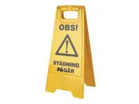 Varningsskylt Städning pågår, Våta golv - Primmeshiper