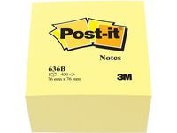 Notes POST-IT kub 2028 76x76 mm gul