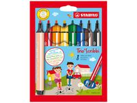 Fiberpenna Trio Scribbi 8 färger - Primmeshiper