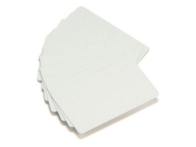 Plastkort ZEBRA PVC White Cards 500/fp - Primmeshiper