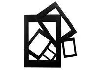 Passepartoutramar A3-A7 svart 100/fp - Primmeshiper