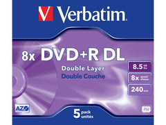 DVD+R VERBATIM 8,5GB Dual Layer 5/fp