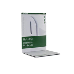 Bokstöd metall 15cm, Vit 2/fp