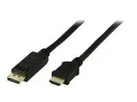 Kabel DELTACO DP-HDMI Ha 5m svart - Primmeshiper