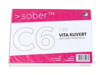 Kuvert SOBER C6 90g Fukthäftande 50/fp