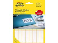 Etikett AVERY manuell 14x50 vit (672)