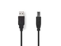 Kabel NEDIS USB 2.0 A-B 5m svart