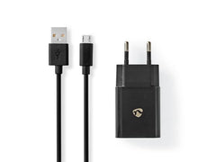 Laddare vägg NEDIS 2.1 A Micro-USB svart