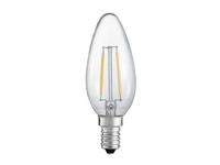 LED-lampa Kronljus E14 230V Klar 25W