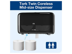 Dispenser TORK T7 Coreless Twin sv