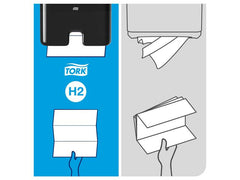 Dispenser TORK H2 Handduk svart - Primmeshiper