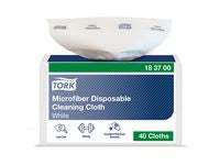 Microfiberduk TORK 29,5x34cm vit 40/fp