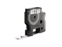 Tape DYMO D1 12mm nylon svart på vit - Primmeshiper