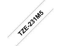 Tape BROTHER TZE231M5 12mm S på V 5/fp - Primmeshiper