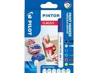 Märkpenna PILOT Pintor F 6 färger/fp - Primmeshiper