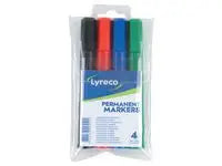 Märkpenna LYRECO sort.färger 4/fp - Primmeshiper