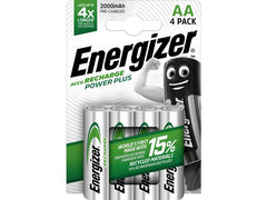 Batteri Laddbar ENERGIZER P-P AA 4/fp