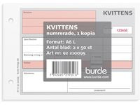 Blankett kvittens A6L 2x50 blad kopia