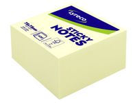 Notes LYRECO kub std 75x75mm gul