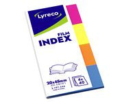 Indexfilm LYRECO 20x45mm sort.färg 4/fp