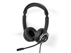 Datorheadset NEDIS CHSTU310BK USB-A/C