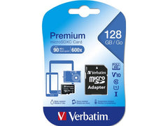 Minneskort VERBATIM Micro SDXC 128GB C10