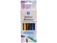 Fiberpennor Glitter 6/fp - Primmeshiper