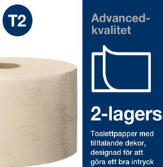 Toalettpapper TORK Adv T2 natur 12/fp