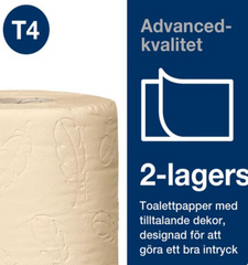 Toalettpapper TORK Adv T4 natur 24/fp