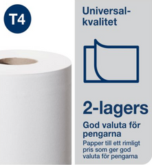 Toalettpapper TORK Uni T4 2-lag 6/fp