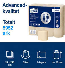 Toalettpapper TORK Adv T4 natur 24/fp