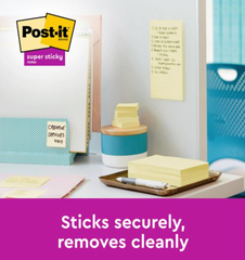 Notes POST-IT SS 76x76mm rec gul 3/fp